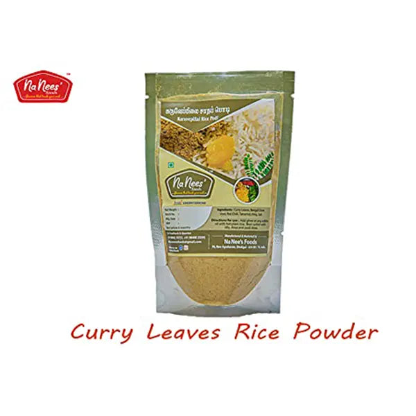 NaNees Foods Curry Leaves Karuvepillai Rice Powder-1